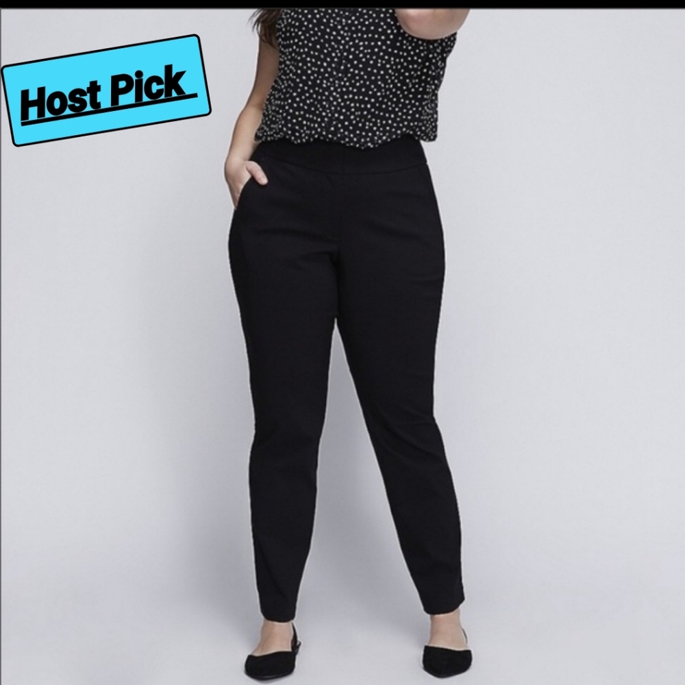 HOST PICK Lane Bryant's Black LENA Ankle Pants - Picture 1 of 9